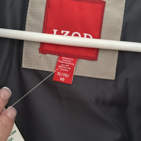 Izod men's XL size water/wind resistant jacket NWT - Picture 6 of 9